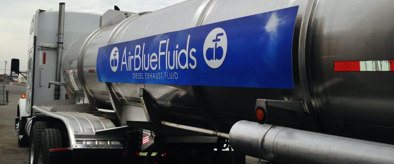 AirBlueFluids tanker truck with Urea Solutions
